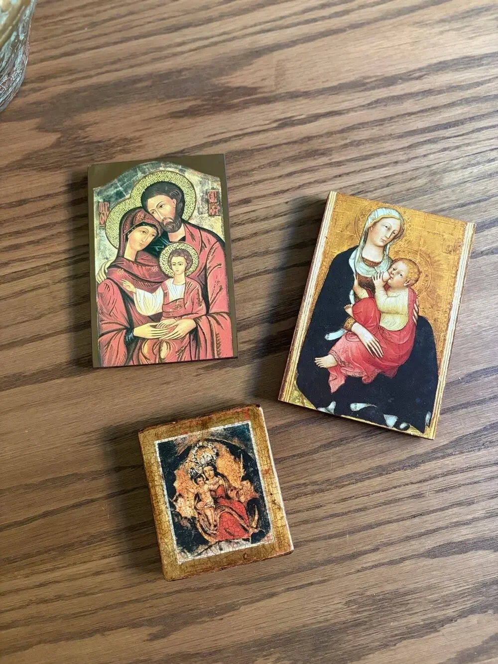 Vintage Catholic Icons Wooden Madonna Del Latte Our Lady Of Las Lajas